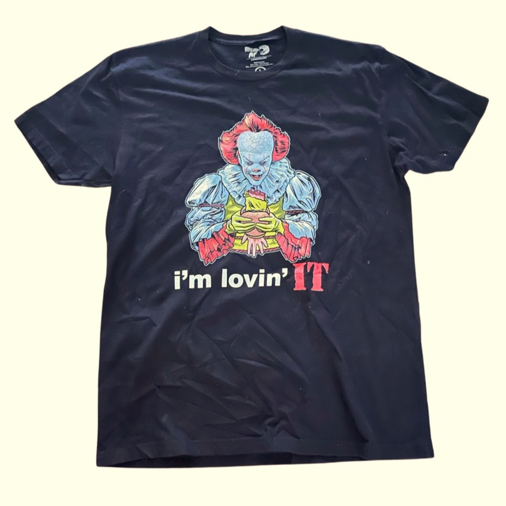 Pennywise T-Shirt: Stephen King’s IT: McDonalds PUN: Adult Large: Horror Tee